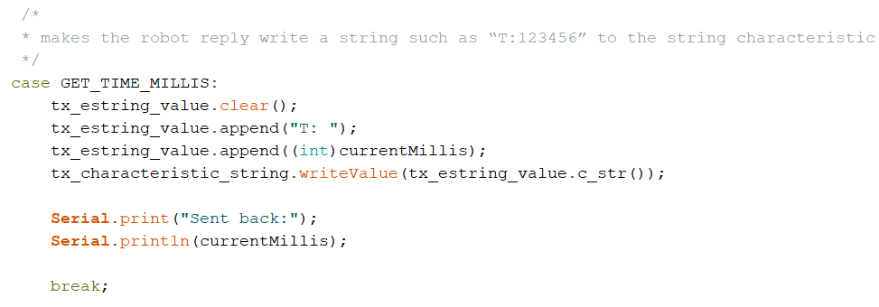 Get time in milliseconds code